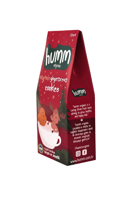 Humm Organik Zencefilli Tarçınlı Kurabiye 55 gr istegelsin